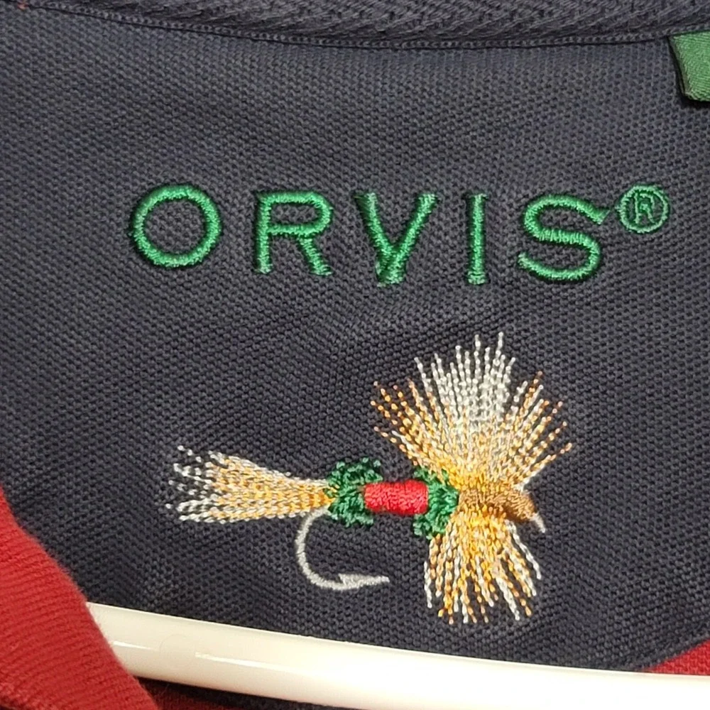 Orvis Men's Sweater Size L Large Dark Red Thick Cotton Long Sleeve Casual